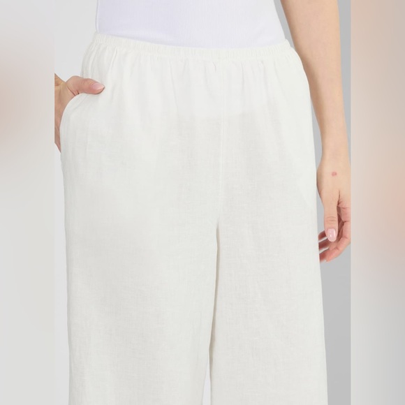 Aritzia Cream Wide-Leg Pants - Picture 4 of 11